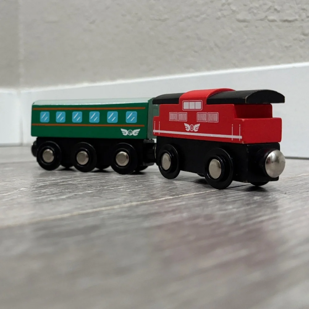 Lil Chugs Wooden Passenger Express Train Set